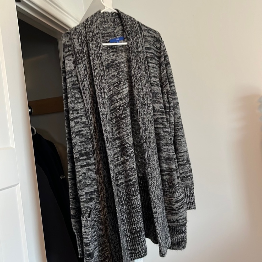 Apt 9 multi black long length sweater